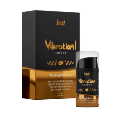 intt Coffee - Жидкий интимный гель с эффектом вибрации, 15 мл